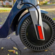 Airless tires means you’ll never have to deal with a flat or puncture.